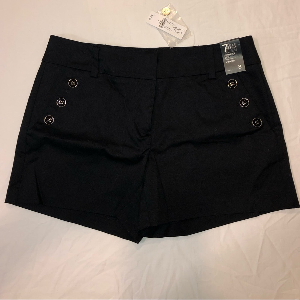 2/$25 *NWT* 7th Avenue 4” Black Shorts - Modern
